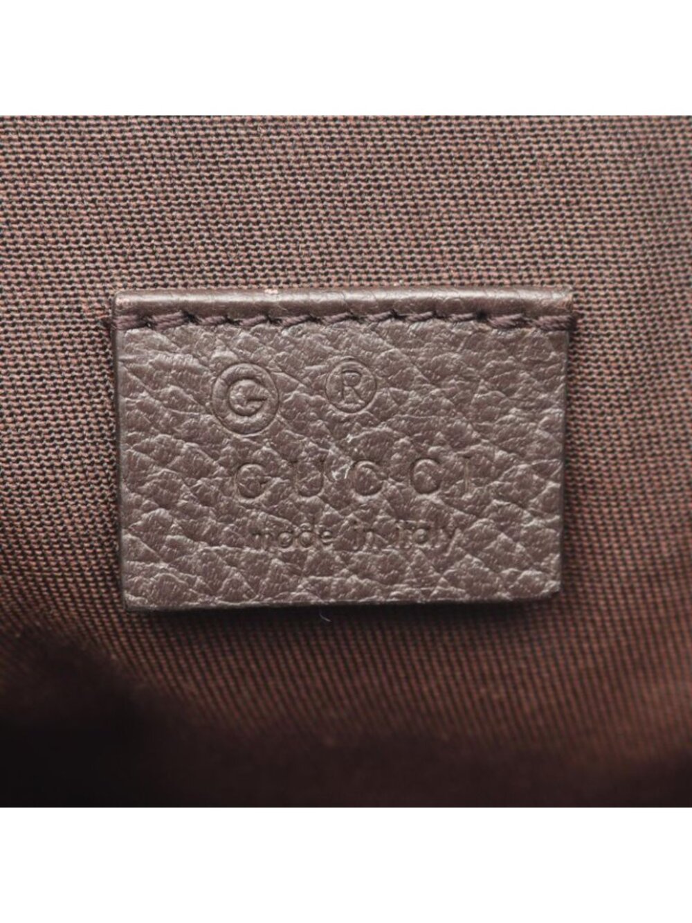 Gucci Backpack Beige Dark Brown Canvas Leather - Picture 4 of 9